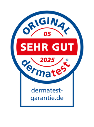 Dermatest-Siegel – dermatologisch getestet im Mai 2025